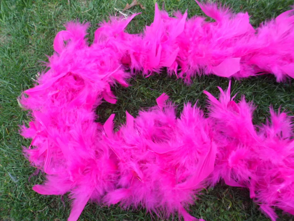 thumbnail image 2 of 65g Feather Boa – Burlesque, Hen Party, Halloween Costume Accessory, Unisex 2 of 4