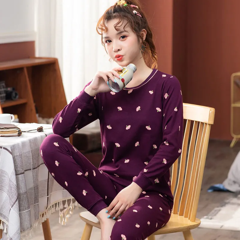 Pyjama à manches longues pour fille de 3 à 14 ans, ensemble de vêtements de  nuit, doux, mignon, pour la maison, cadeaux - AliExpress