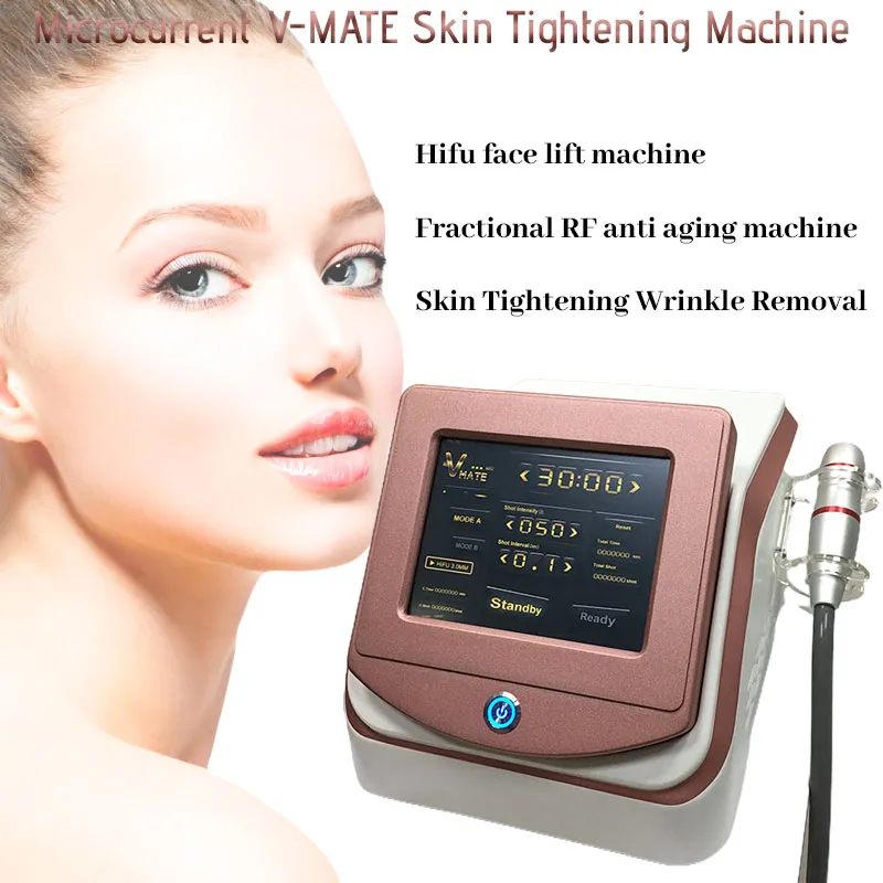 2 in 1 Ultrasuoni focalizzati V-Mate HIFU Lifting dimagrante V-max 3.0mm 4.5mm Macchina per il sollevamento del viso per il rafforzamento della pelle