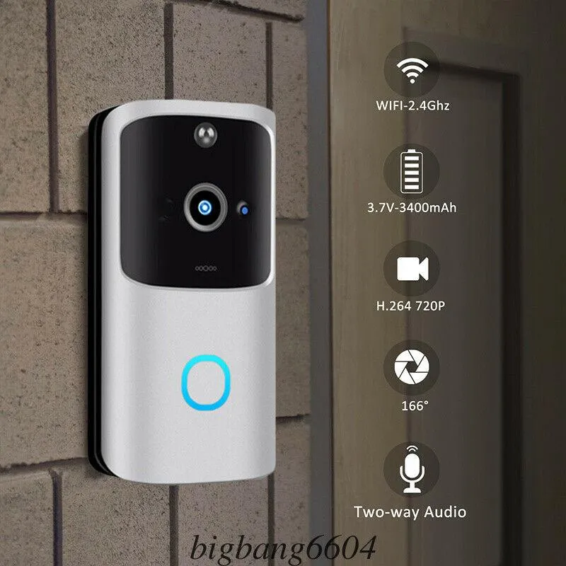 M10 2.4G Draadloze WiFi Smart Deurbel Camera Video Remote Deur Bell Ring Intercom CCTV Chime Phone App Home Security