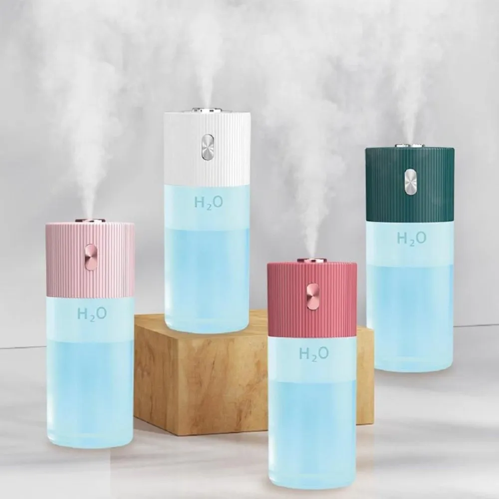 Mini bärbar USB-luftfuktare Hushållsdämpare Mute Luftfuktare Bil Cool Mist Maker Aroma Diffuser Freshener Purifier