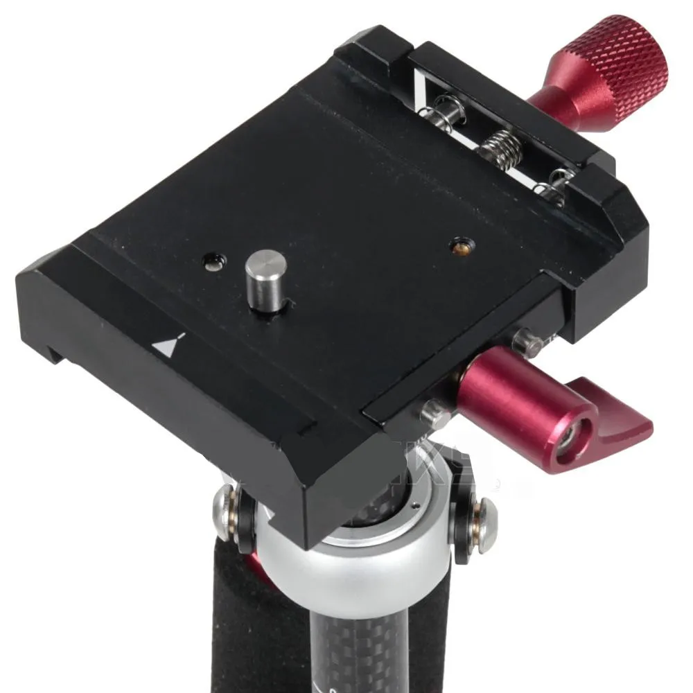 Freeshipping Por 0.5-3KG Pro Mini Cam portatile in fibra di carbonio dslr Steadicam steadycam stabilizzatore Treppiedi per fotocamera DSLR Videocamera