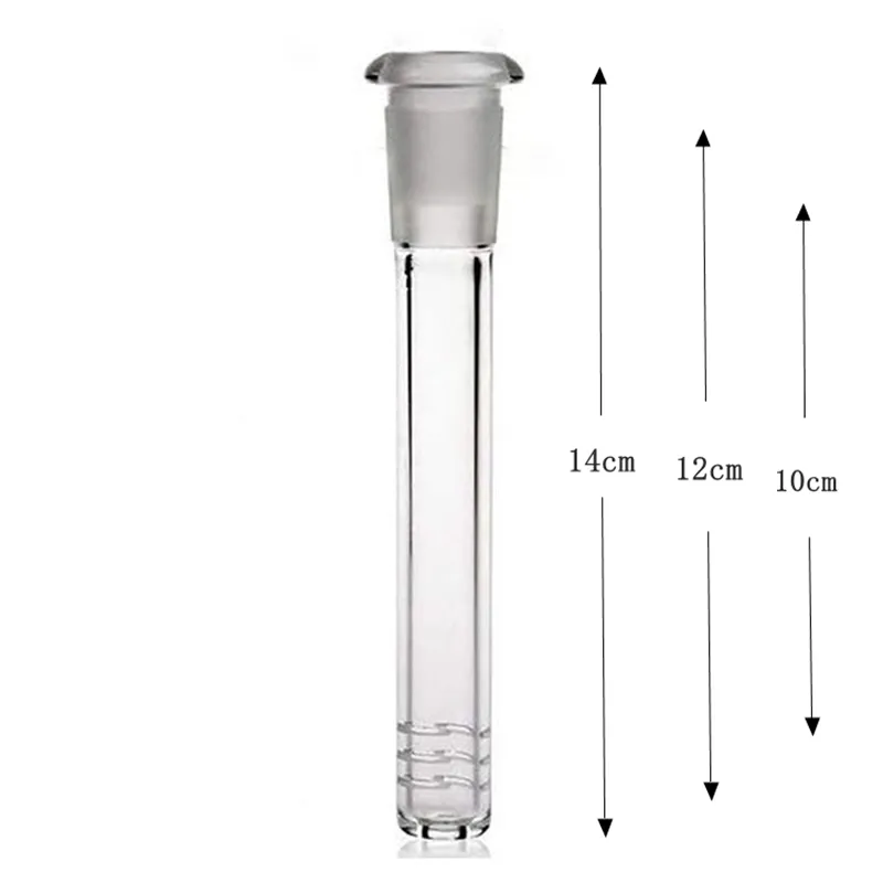 Color Glass Downstem Pipe Flush Top Female Stem Reducer Adapter 14-18mm Lo Pro Diffused Glass Down Stem Diffuser For Glass Water Bongs