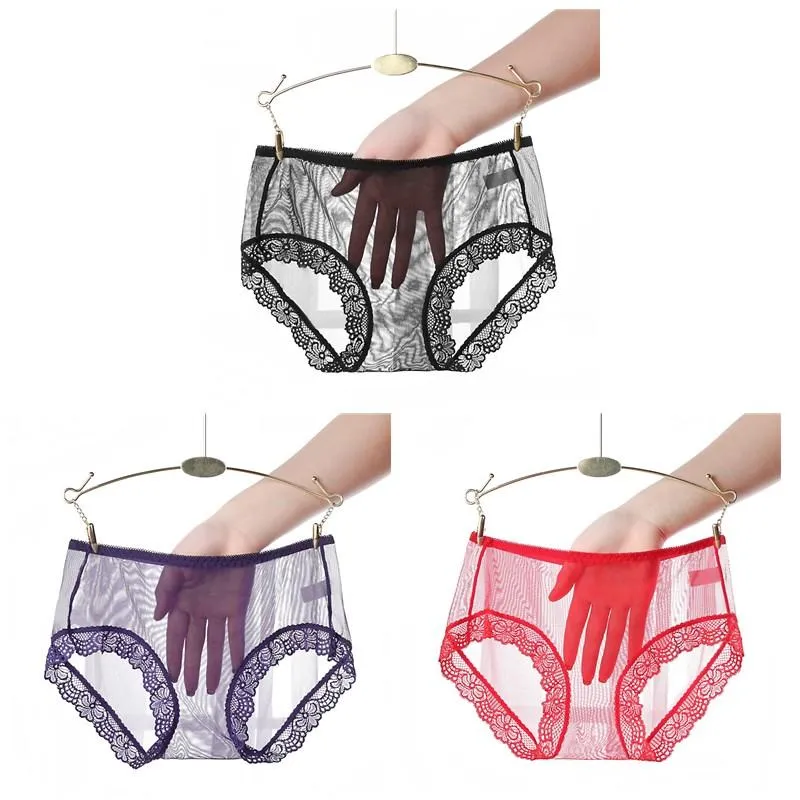 Mesh Ultra Thin Sexy Lingerie Fashion Women Underwear Plus Size 4XL Lace  Transparent Hollow Panties From Vanilla15, $15.67