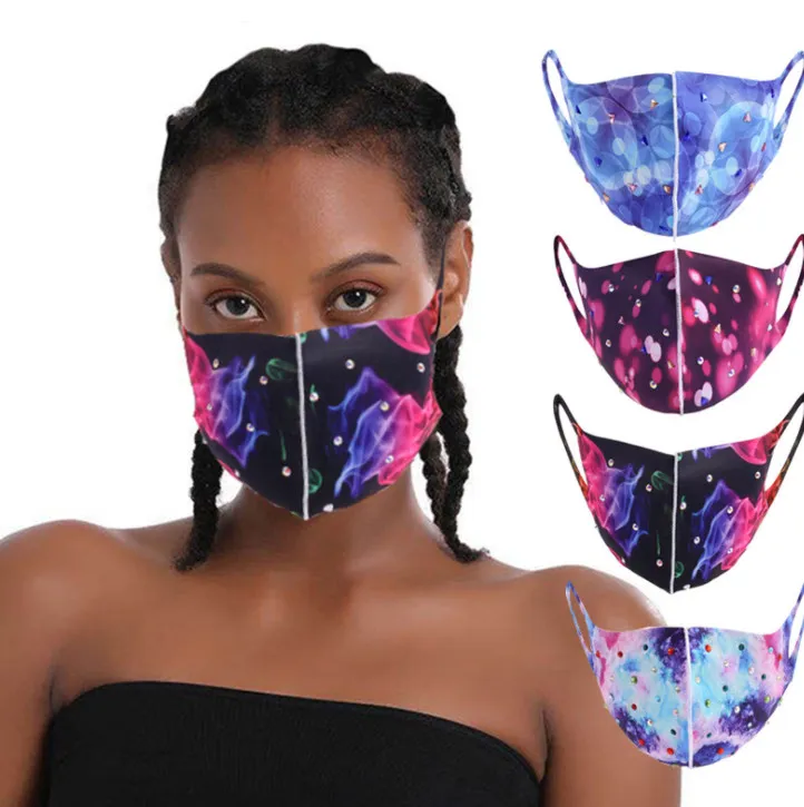 The latest Christmas party mask, starry sky full stars, diamond cotton, a variety of styles to choose from masks