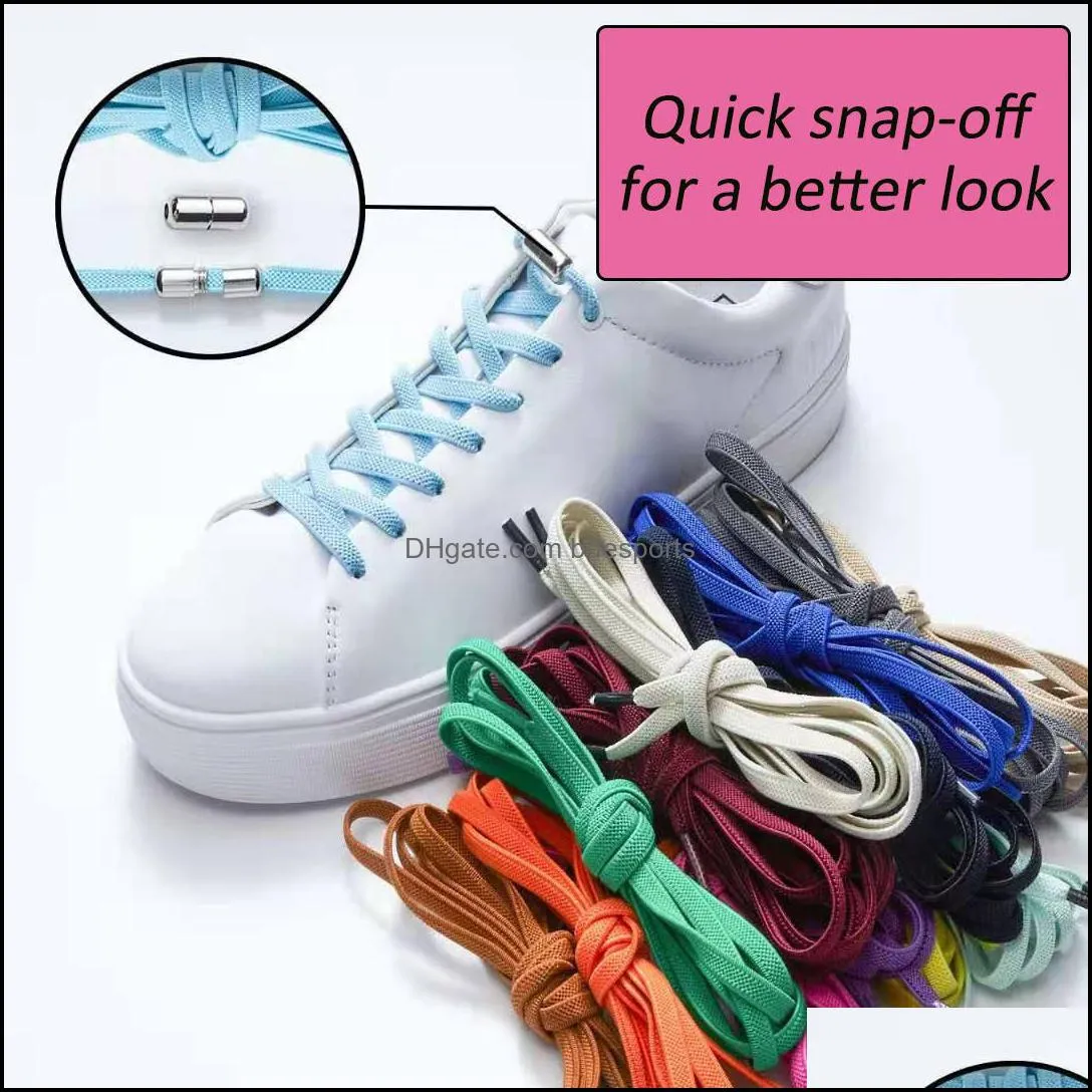 1 Pairs Shoelaces Without Ties Elastic Laces For Sneakers Adults Children No Tie Shoelaces For Shoes Apply Sports Leisure Shoes