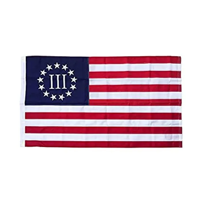 thumbnail image 2 of 3x5 Flag: When Tyranny Becomes Law, Rebellion Becomes Duty – Grommets 100D 2 of 6