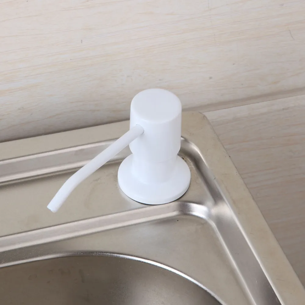 White soap dispenser for kitchen sink deals