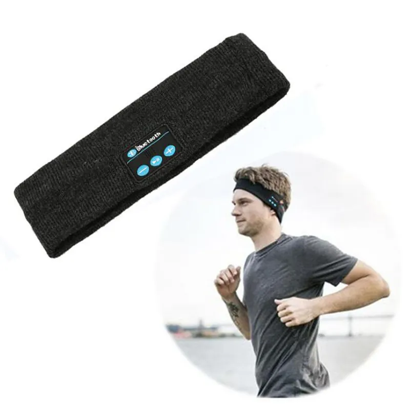 Bandeau bluetooth sans fil pour hommes et femmes, casque d'écoute, musique stéréo, mains libres, pour course à pied, jogging, nouveau style 2021