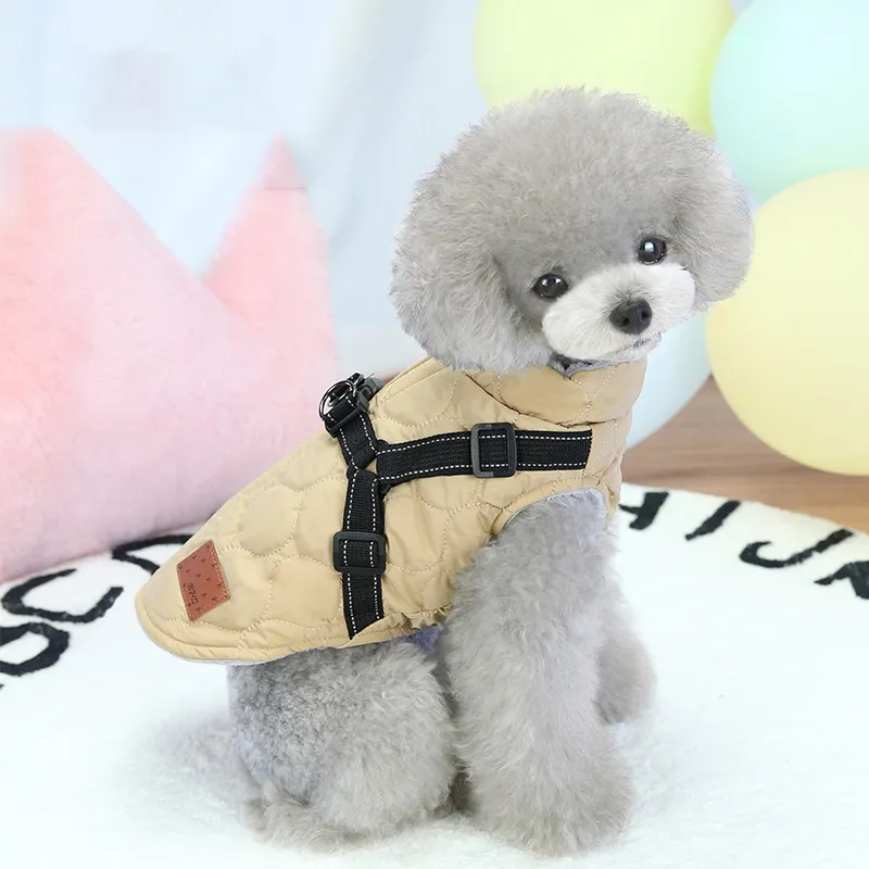 Petits chiens harnais gilet vêtements chiot vêtements hiver chien veste manteau chaud vêtements pour animaux de compagnie pour Shih Tzu caniche Chihuahua Pug Teddy 201208W