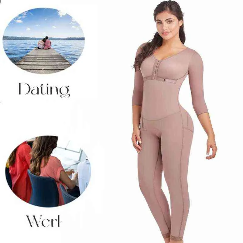 Open Crotch Long Sleeves After Op Bbl Liposuction Compression Garment Faha  Shapewear Fajas Colombianas Post Surgery - China Fajas Colombianas Post  Surgery and Post Surgery Compression Garment price