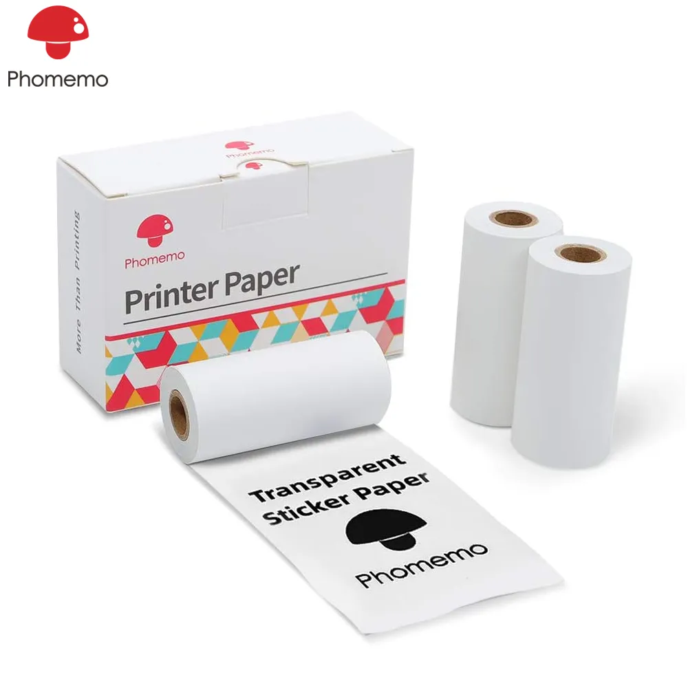 Papier thermique adhésif pour imprimante