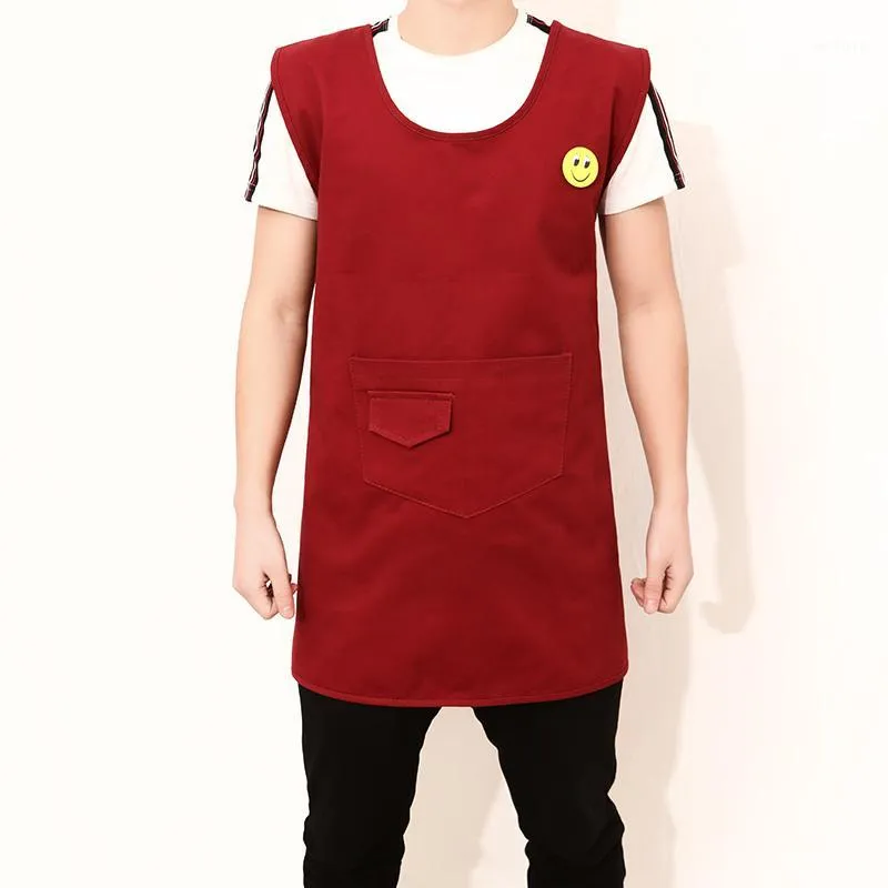 Aprons Apron Simple Fashion Fruit Supermarket Men And Women Overalls Custom Printed Restaurant Anti-fouling Adult Cooking Cloth1