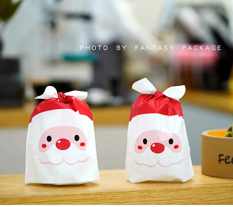 Сумка Santa Claus DrawString Снежинка Crisp Nougat Bundle Roor Candy Biscuit Подарочная упаковка Сумка 50 шт. / Лот T3I51467