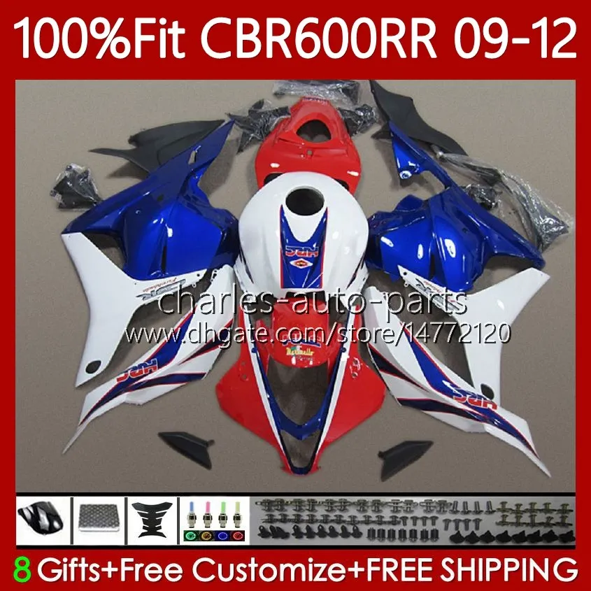 OEM-backs voor HONDA CBR 600 CBR600 RR CC F5 2009 2010 2011 2012 Body Red Blue 69NO.97 CBR 600F5 600RR 600CC 2009-2012 CBR600RR 09 10 11 12 Injectie Mold Carrosserie