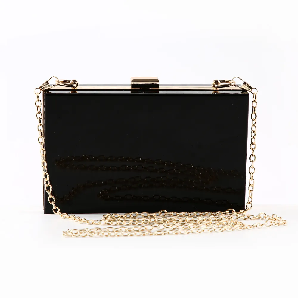 Factory Retaill Wholesale handmade acrylic evening bag translucent clutch purse for wedding/banquet/party/porm more colors