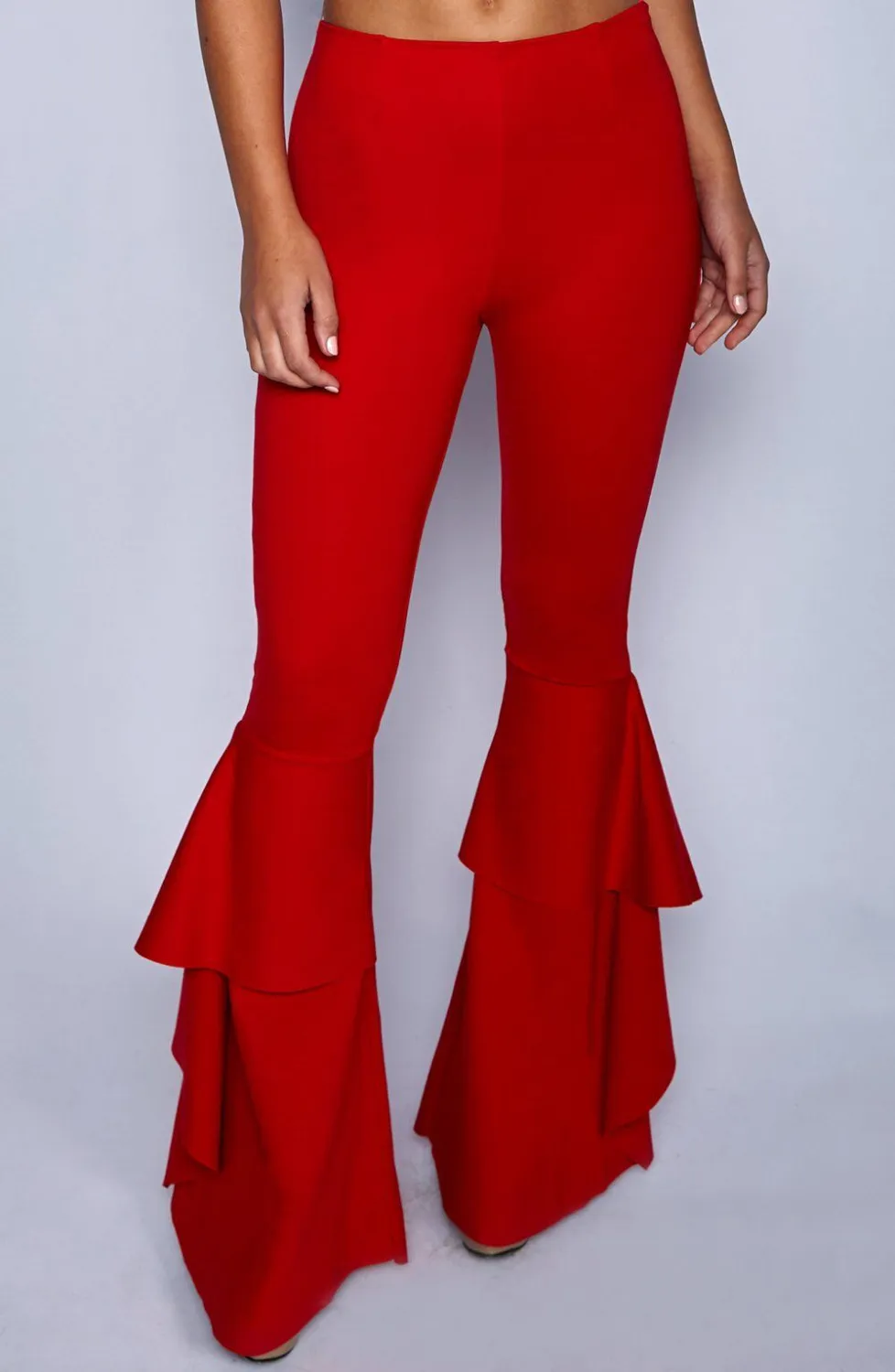 Hippie-Women-Enthusiastic-Red-Ruffles-Slim-Flare-Pants-Elastic-Bottom--Fashion-Summer-New-Wide-Leg (2)