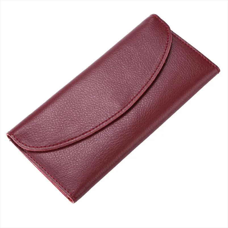 Hot Sale Genuine Leather Men Amp; Women Long Wallet Lady Slim Purse Female Clutch Money Bag Wallets Coin Credit Card Holder
