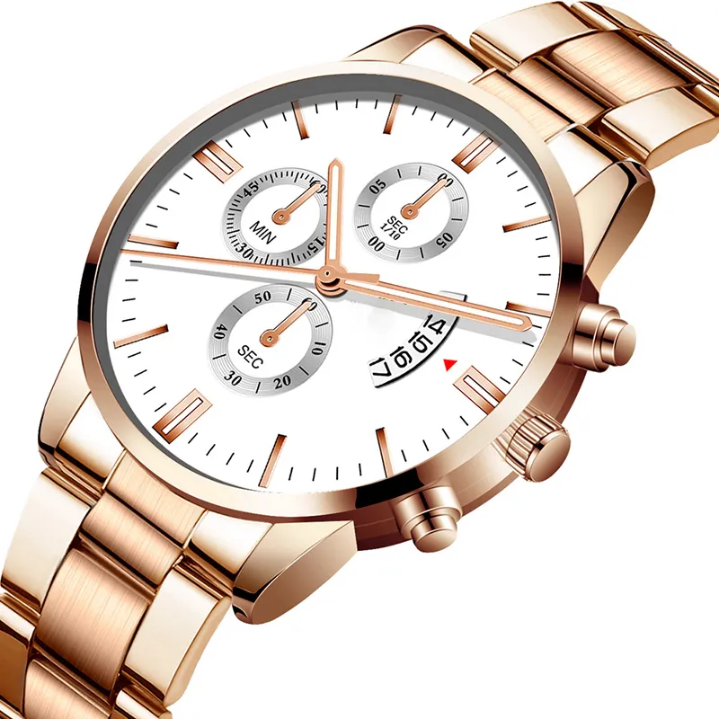 Uhren für Männer Beobachten Sie Quarz 40mm Boutique Armband Business Armatur