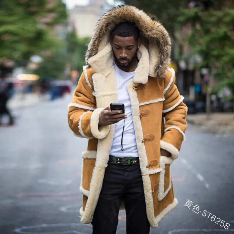 Slim fit shearling jacket hotsell