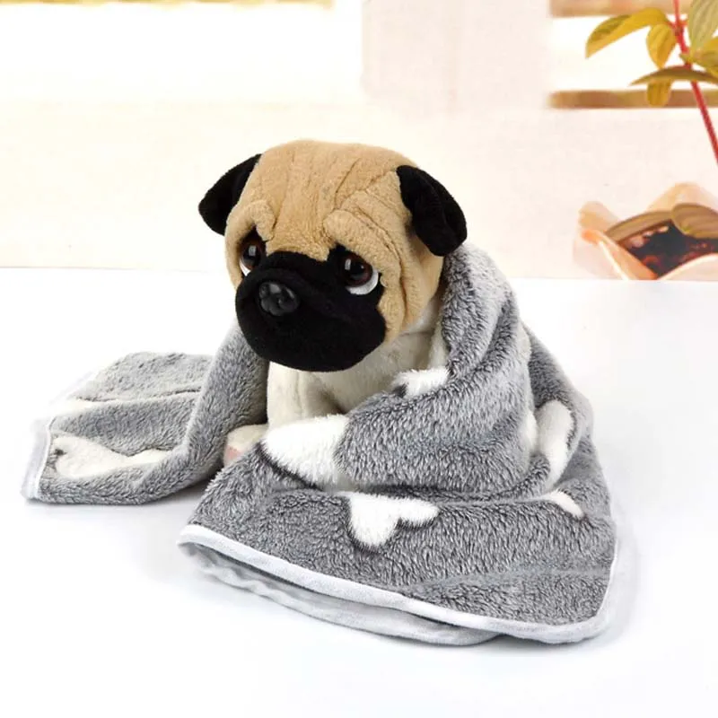 Симпатичные домашнее животное одеяло собака кошка бросает зиму теплый домашнее животное кровать коврик крышка полотенце ручной работы печать щенок зимний домашний животное