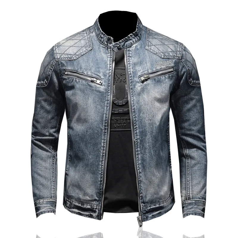 Men's Jackets Dropshipping Streetwear Men Jacket and Coat Warm Fleece Denim Jacket 2021 Winter Fashion Mens Jean Jacket Outwear Male Plus Size