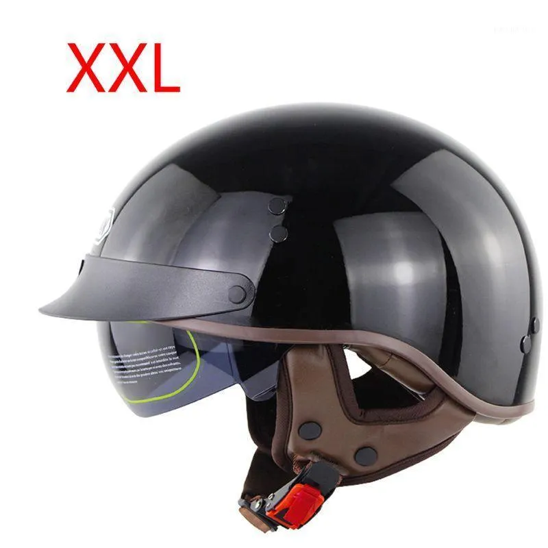 DOT-Zertifizierung Retro Motorradhelm Half Face Biker Motorrad Moto Helm M4YB1