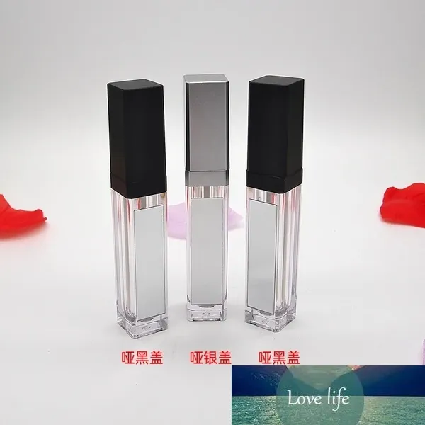 7 ml make-up concealer navulbare fles cosmetische lip glanzend led buizen frosted zilver / zwarte deksels lipgloss flesjes lipstick containers