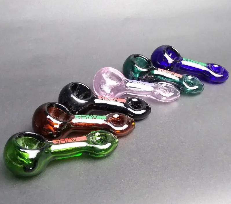 Mini cuillère pendentif tuyau en verre Pipe à fumer vente chaude Pipes à main cuillère tuyaux incroyable verre capiteux Pyrex coloré cuillère accessoires pour fumer