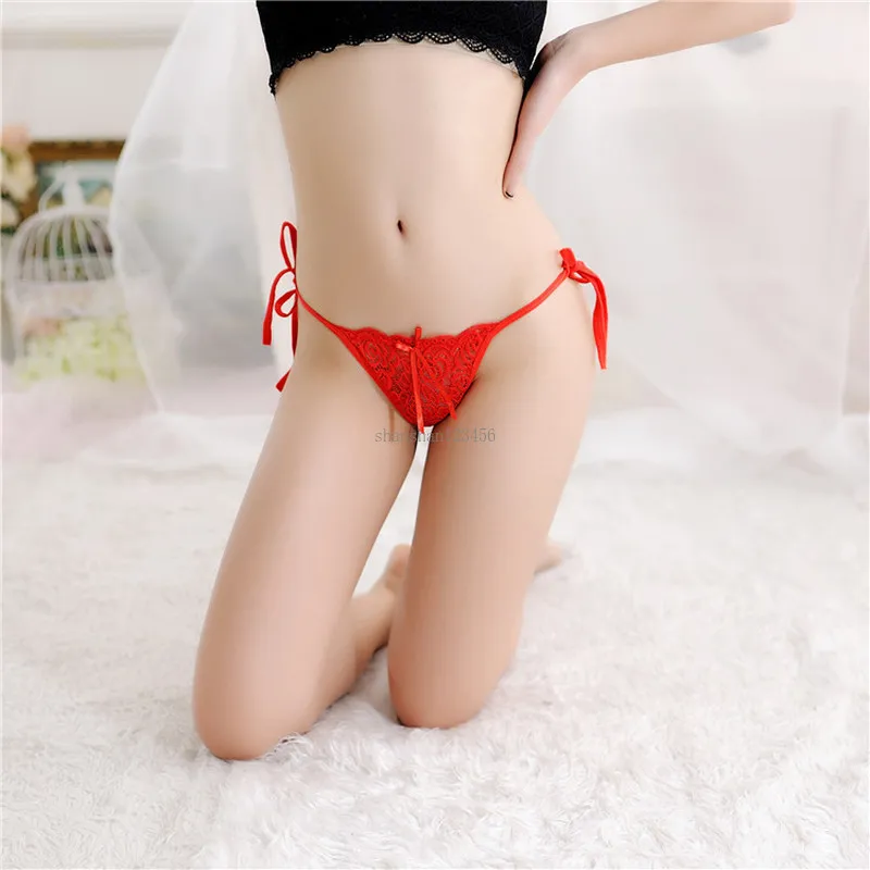 Lace Waist T Back G Strings Invisiable See Through Women Underwear