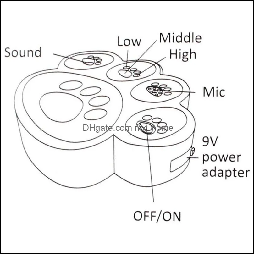 Anti Barking Device Ultrasonic Dog Bark Deterrent Adjustable Ultrasonic Volume Levels Sonic Dog Bark Control JK2005XB