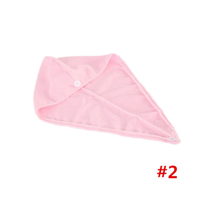 Serviette pour cheveux secs Microfibre Caps pour cheveux secs Doux et confortable Lady Bonnets de bain Envelopper individuellement Bonnet de douche rapide T1I3100