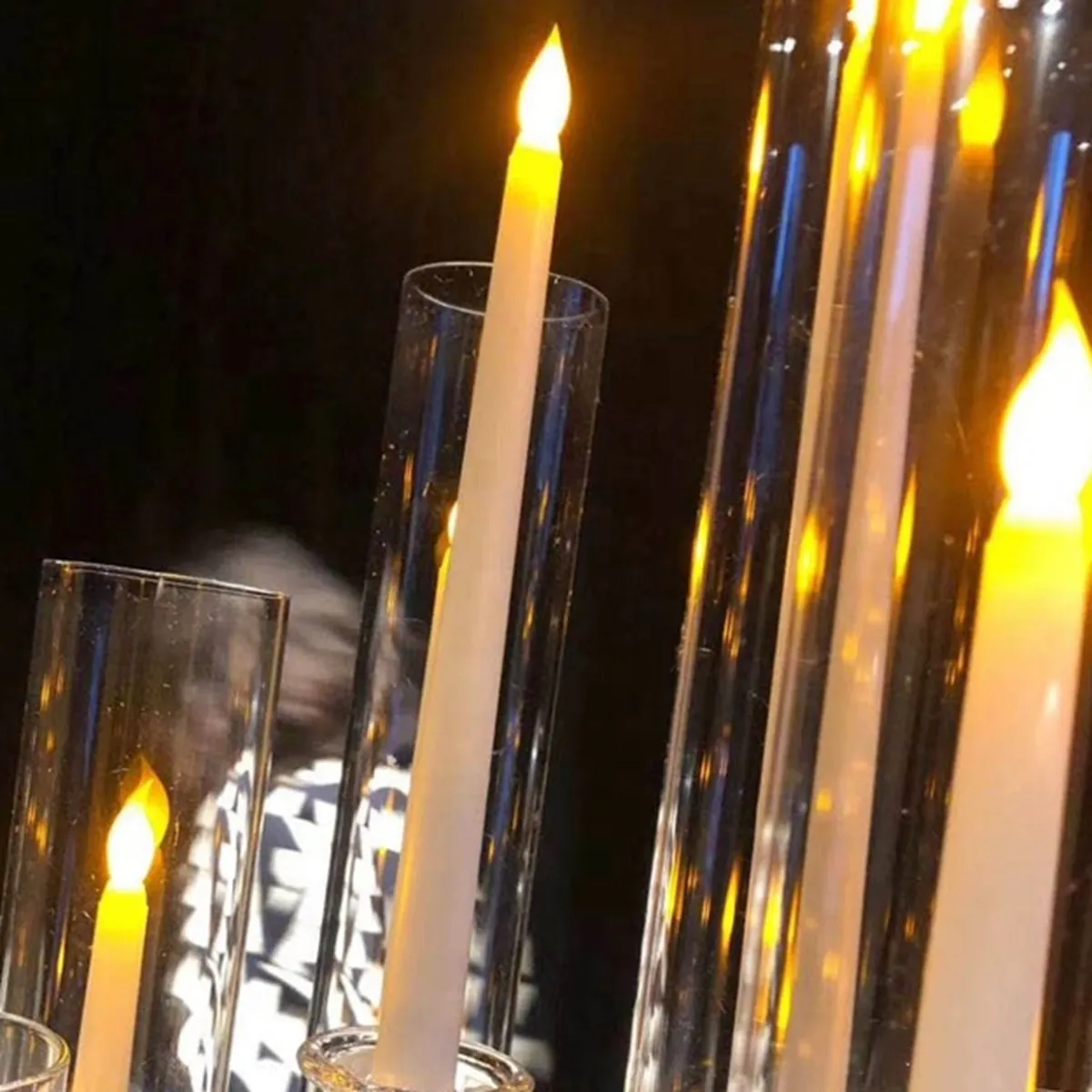 Portacandele In Ferro - 2 Pezzi, Design Elegante Per Cene A Lume Di Candela, Decorazione Per Casa, Matrimoni, Ristoranti