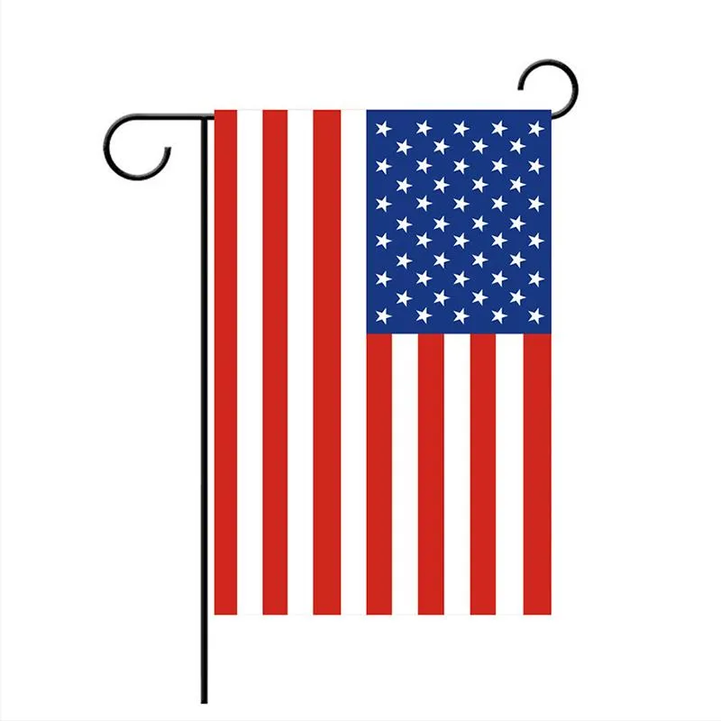 EUA Bandeiras Decoração Fino Linha Azul EUA Bandeira Preto Branco E Azul  Bandeira Americana Bandeira De Jardim 30 * 45cm De $8,24