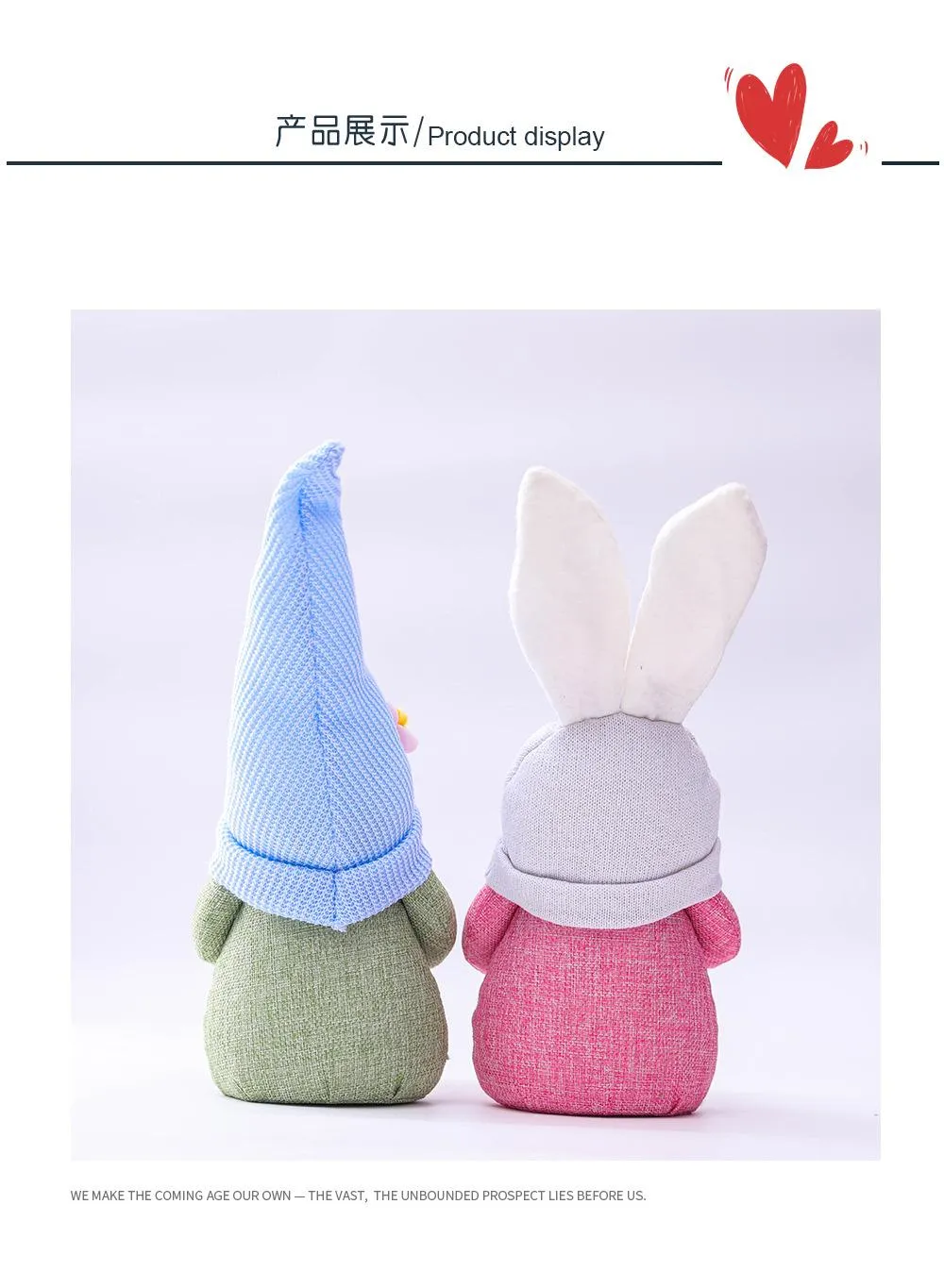 Easter Bunny Gnome With Easter Egg Decoration Handmade Plush Faceless Ornaments Doll Rabbit Plush Toys Holiday Home Party Kids Gifts DHL Ship FY3489