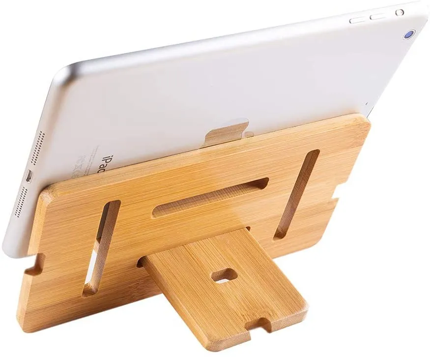 Supporto Per Tablet In Legno - Pieghevole E Regolabile - Foto 6