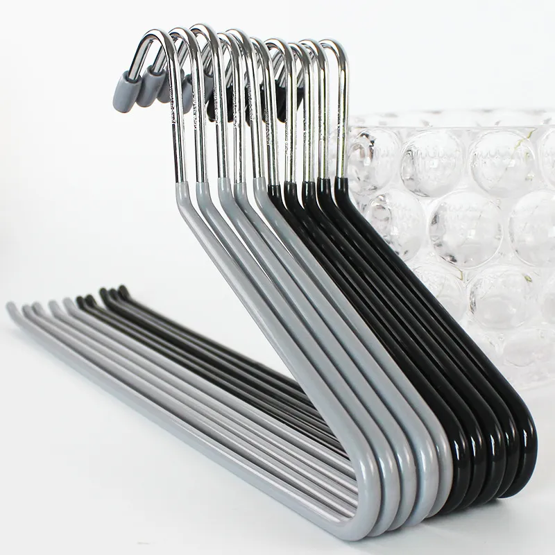 Pants Plastic Hangers In Bulk Heavy Duty Plastic Hangers In Bulk Open Ended  Metal Plastic Hangers In Bulk For Jeans Trouser Slack Space Saving Anti  Rust Chrom Non Slip Rubber Coating From