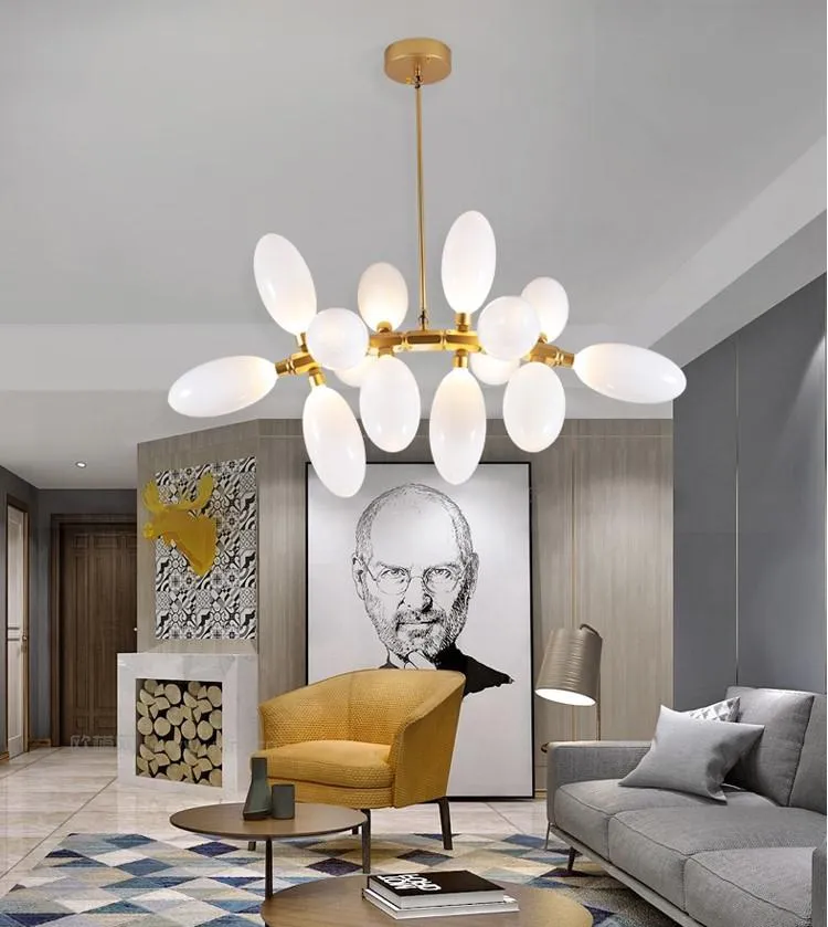 Lampadario d'uva postmoderno nordico illumina personalità creativa lampadario in vetro illuminazione designer semplici lampade a sospensione per soggiorno