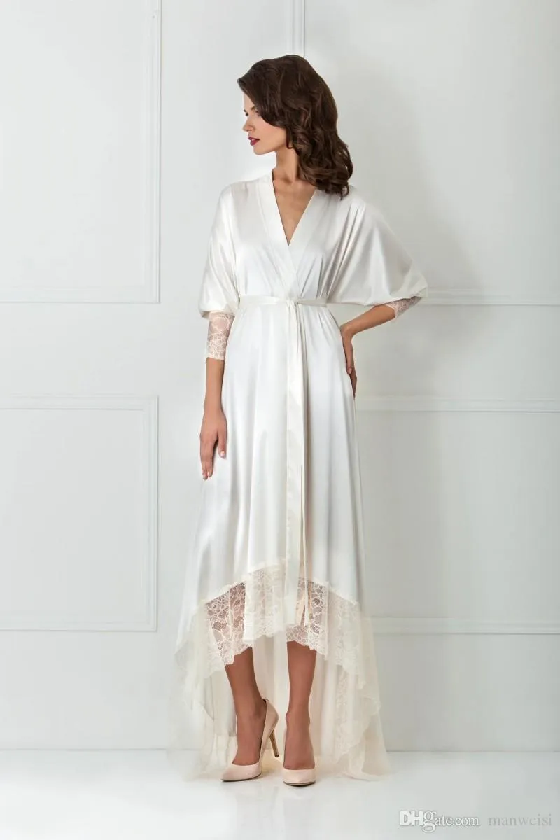Summer Lace Bathrobe for Women - Long Sleeve Bridal Bridal Sleepwear, Pajamas, Wedding, Spa, Prom, Bridesmaid Shawl
