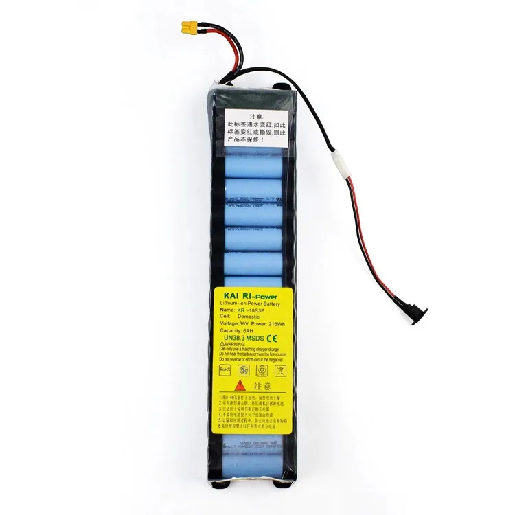 Batteria ad alta capacità Litech 10S3P 36V 37v 6Ah 6.6Ah Batteria 18650 batteria agli ioni di litio per bici elettrica