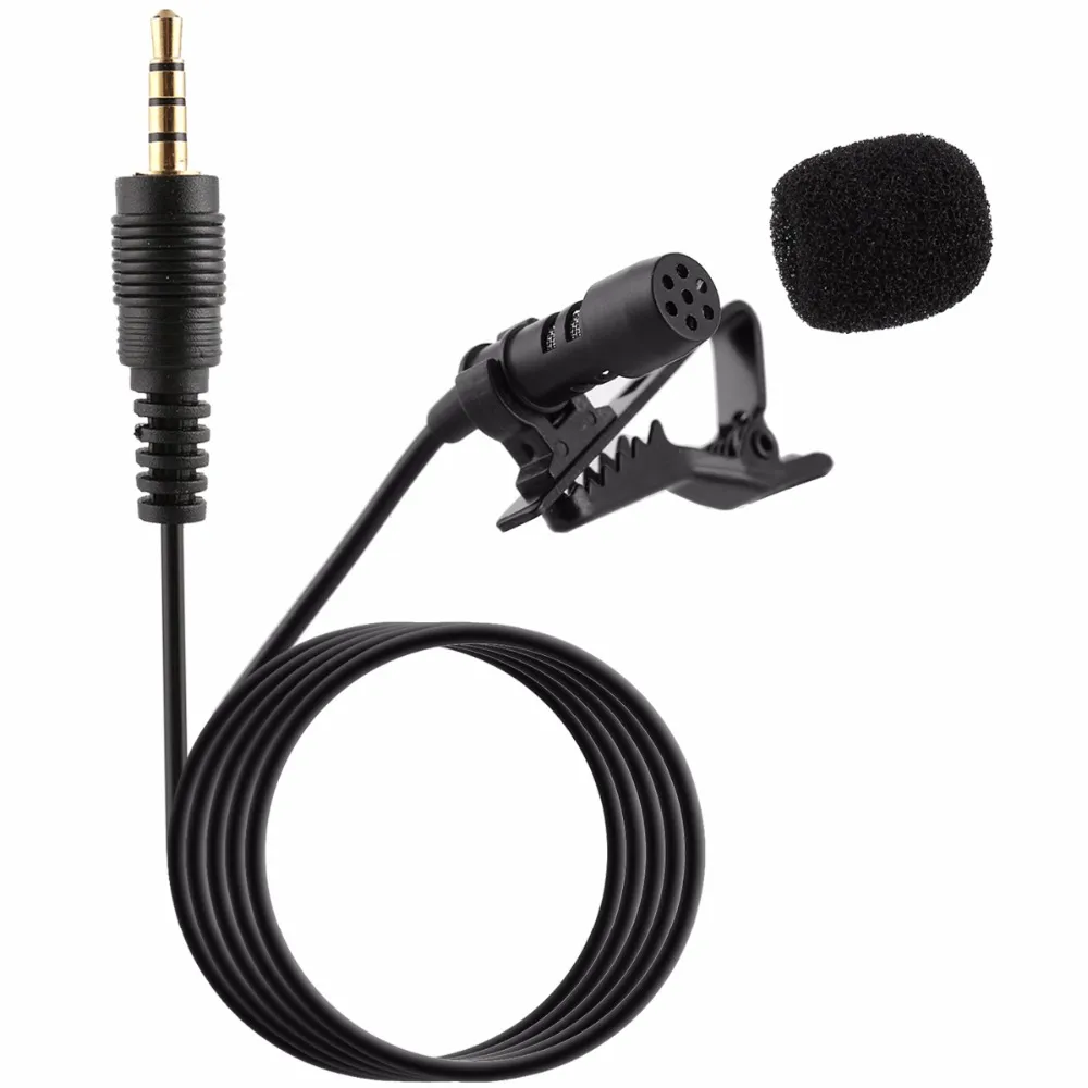 Mini Condensor Revers Microfoon 3.5mm Tie Revers Lavalier Clip op dubbele microfoon voor lezingen onderwijs interview