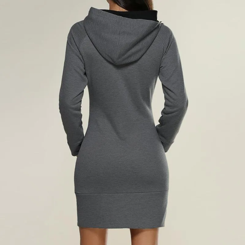 Extra long hoodie dress cheap