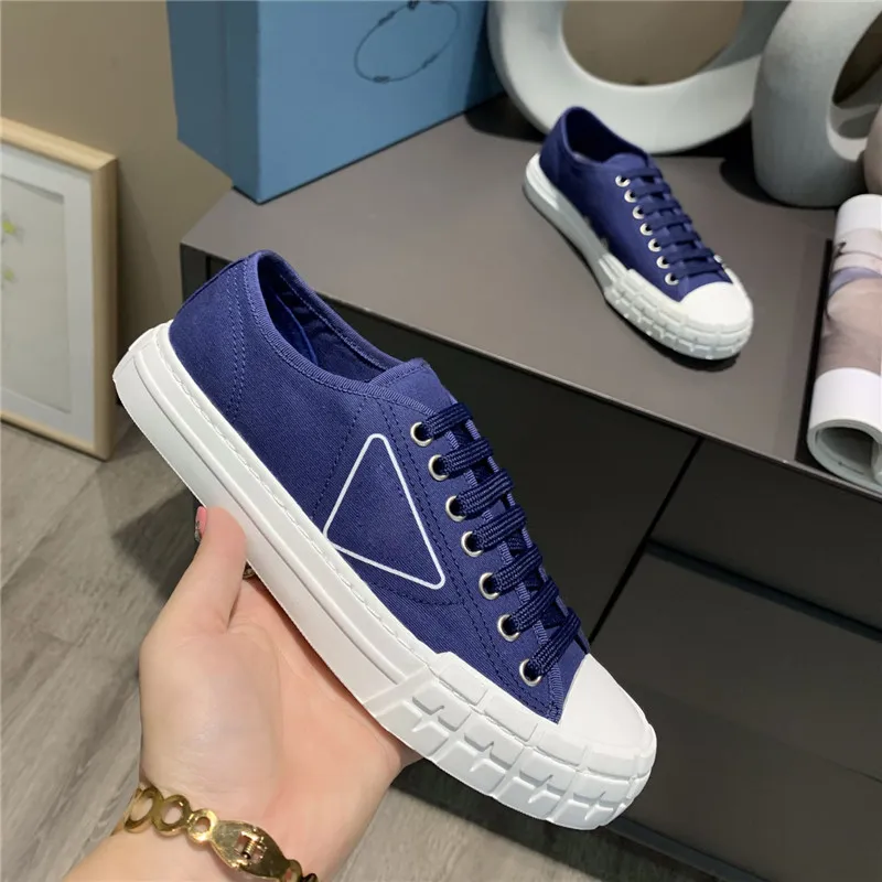 Designer Sneakers Wheel Cassetta Flat Shoes Women High Top Fabric Runner Trainers Low Top Casual Shoes Canvas Wheel Stitching Lerren Trainer