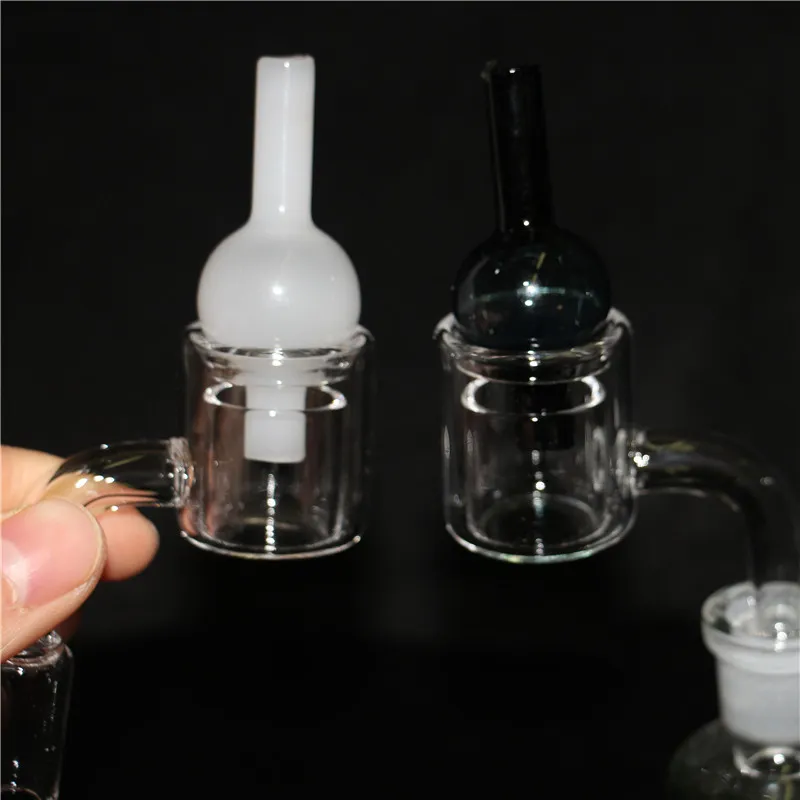 smoking Thick Flat Top 20mm OD Quartz Bangers with glass Carb Cap 10mm 14mm 18mm Male Female 90 degrees Nails