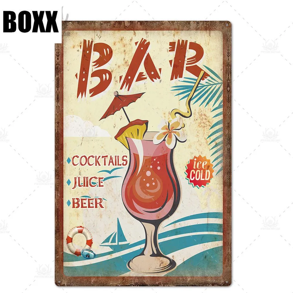 Cartello In Metallo Vintage Per Tiki Bar, Decorazione Da Parete Per Esterni, 30x20 Cm, Con Scritta 'Make A Nice Sunroom', Regalo Divertente