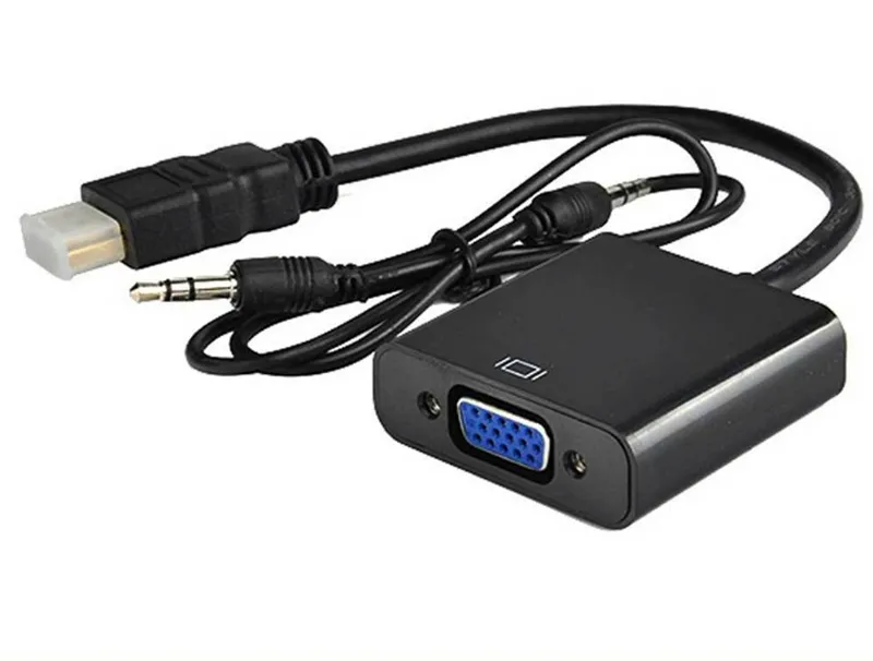 1080p HD do VGA Converter Audio Video kable DP Port Display Port Mężczyzna do żeńskiego kabla adaptera VGA z pakietem OPP