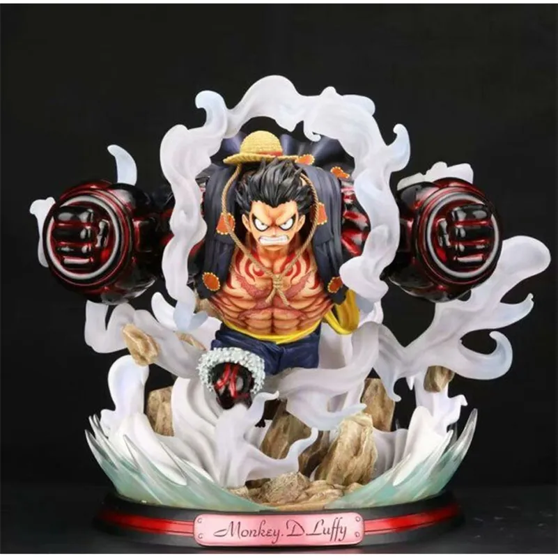 Japansk anime ett stycke figur en bit luffy staty pvc action figur leksaker gk luffy figur dekoration modell leksaker barn gåva lj201027