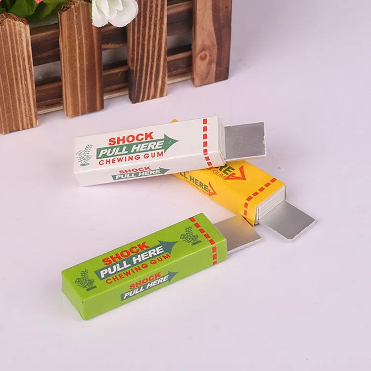 Choc électrique Blague Chewing Gum Pull Head Shocking Toy Gift Gadget Prank Trick Gag Funny