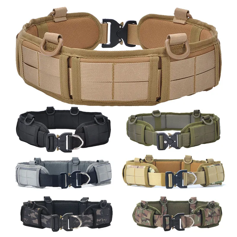 Outdoor Sport Airsoft Munitie Riem Tactische Molle Riem Leger Jacht Schieten Paintball Gear NO10-205