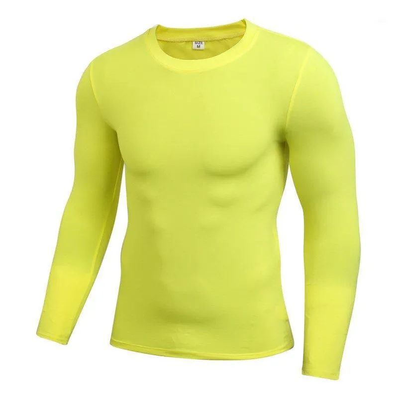 Running Jerseys Mens Quick Dry Fitness Compression Long Sleeve Baselayer Body Under Shirt Tight Sports Gym Wear Top Outdoor1